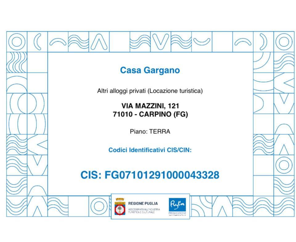 Apartmán Casa Gargano Carpino Exteriér fotografie